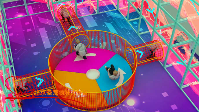 疯狂大转盘融合了高速旋转离心力体验和娱乐元素