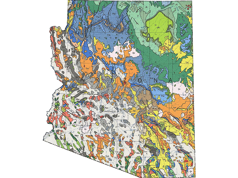 亚利桑那州地质图