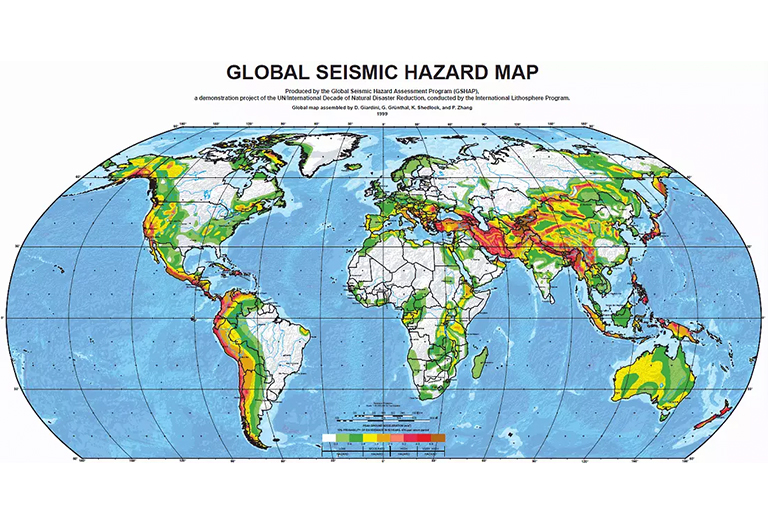 世界地震灾害地图