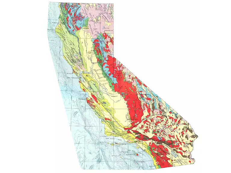 加州地质图